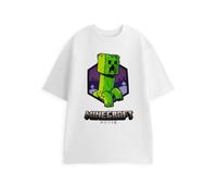 Vanilla Underground Minecraft Mens White Creeper Short Sleeved T-Shirt (Medium)