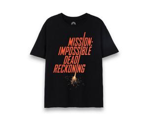 Vanilla Underground Mission Impossible Mens Black Dead Reckoning Short Sleeved T-Shirt (Medium)
