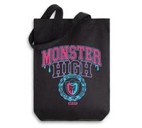 Monster High Ladies Black Be Yourself Tote Bag | Classic Cartoon Design, BE YOURSELF, EST 2011' Text | Ideal for Carrying Personal Items Merch