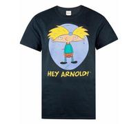 Vanilla Underground Nickelodeon Mens Black Arnold Short Sleeved T-Shirt (Large)