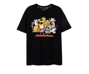 Vanilla Underground Nickelodeon Unisex Black Classic Group Short Sleeved T-Shirt (Xx-Large)