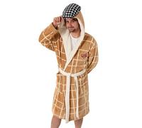Vanilla Underground Only Fools And Horses Mens Beige Character Hooded Bathrobe (Large)