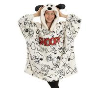 Vanilla Underground Peanuts Womens Off-White Snoopy Blanket Hoodie (One Size)