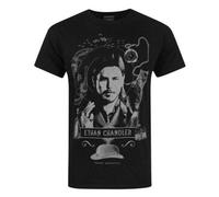 Vanilla Underground Penny Dreadful Mens Black Ethan Chandler Short Sleeved T-Shirt (Medium)