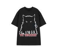 Vanilla Underground Pet Sematary Unisex Black Short Sleeved Cat Graphic Tee | Stephen King Horror Movie T-Shirt | Creepy Cemetery Cat Design | Men Women Kids | Retro Horror Merchandise Gift