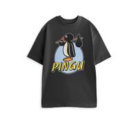 Vanilla Underground Pingu Unisex Grey Retro Short Sleeved T-Shirt (X-Large)