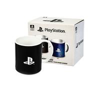 Vanilla Underground PlayStation Womens Black Logo Print Heat Changing Mug (One Size) [dis]