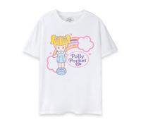 Vanilla Underground Polly Pocket Womens White Doll Short Sleeved T-Shirt (Large)