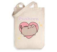 Vanilla Underground Pusheen Unisex Beige Heart Tote Bag (One Size)