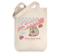 Vanilla Underground Pusheen Unisex Beige Sweet Cherry Tote Bag (One Size)