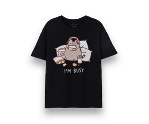 Vanilla Underground Pusheen Unisex Black I'm Busy Short Sleeved T-Shirt (Small)