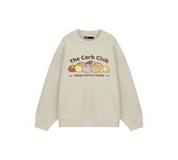 Pusheen White Carb Club Sweatshirt Womens