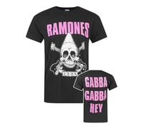 Vanilla Underground Ramones Mens Black Logo Short Sleeved T-Shirt (Small)