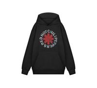 Vanilla Underground Red Hot Chili Peppers Unisex Black Logo Hoodie Hoodie (Medium)