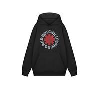 Vanilla Underground Red Hot Chili Peppers Unisex Black Logo Hoodie | Red Hot Chili Peppers Graphic Sweatshirt | Hooded Chili Peppers Sweater for Men Women | Rock Band Apparel Merchandise Hoodie Gift