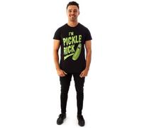 Vanilla Underground Rick And Morty Mens Black Pickle Rick Short Sleeved T-Shirt (Small)
