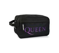 Vanilla Underground Rock Sax Unisex Black Queen Band Logo Wash and Toiletry Bag (One Size)