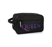 Vanilla Underground Rock Sax Unisex Black Queen Band Logo Wash And Toiletry Bag (One Size)