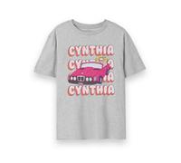 Vanilla Underground Rugrats Womens Grey Cynthia Car Short Sleeved T-Shirt (Small)