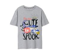Vanilla Underground Rugrats Womens Grey Too Cute To Spook Short Sleeved T-Shirt (X-Large)