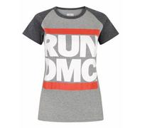 Vanilla Underground Run Dmc Womens Grey Raglan Short Sleeved T-Shirt (Small)