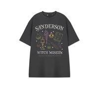 Vanilla Underground Sanderson Witch Museum Grey Womens T-Shirt | Short Sleeve Graphic Tee | Halloween Witchy Apparel for Her | Sanderson Sisters Top for Ladies