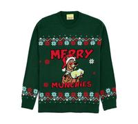 Vanilla Underground Scooby Doo Mens Green Character Christmas Jumper (Small)