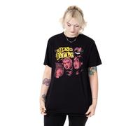 Vanilla Underground Scooby Doo Womens Black Hex Girls Punk Short Sleeved T-Shirt (Large)