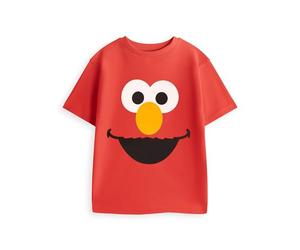 Vanilla Underground Sesame Street Cookie Monster Unisex Kids Short Sleeved Graphic Tee | Fun Cartoon Top for Everyday Wear & Play | Sesame Street Merch