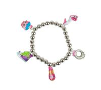 Vanilla Underground Shopkins Girls Silver Multi-Character Charms Bracelet (One Size)