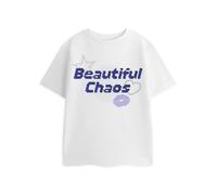 Vanilla Underground Show Me The Merch Girls White Beautiful Chaos Short Sleeved T-Shirt - 7-8 Years
