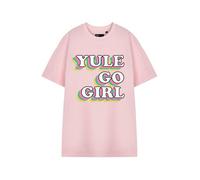 Vanilla Underground Show Me The Merch Unisex Pink Yule Go Girl Short Sleeved T-Shirt (X-Large)