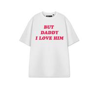 Vanilla Underground Show Me The Merch Unisex White But Daddy I Love Him Short Sleeved T-Shirt (Medium)