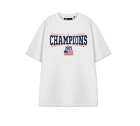 Vanilla Underground Show Me The Merch Unisex White Champions Short Sleeved T-Shirt (Medium)