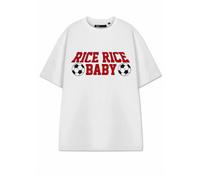Vanilla Underground Show Me The Merch Unisex White Rice Rice Baby Short Sleeved T-Shirt (Large)