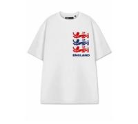 Vanilla Underground Show Me The Merch Unisex White Three Lions Short Sleeved T-Shirt (Large)