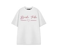 Vanilla Underground Show Me The Merch Womens White Bride Tribe Short Sleeved T-Shirt (Small)