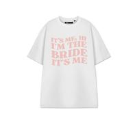 Vanilla Underground Show Me The Merch Womens White It's Me, Hi Short Sleeved T-Shirt (Medium)