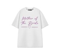 Vanilla Underground Show Me The Merch Womens White Mother Of The Bride Short Sleeved T-Shirt (Small)