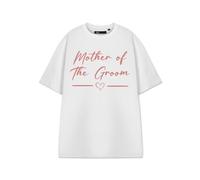 Vanilla Underground Show Me The Merch Womens White Mother Of The Groom Short Sleeved T-Shirt (Medium)