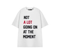 Vanilla Underground Show Me The Merch Womens White Not A Lot Going On Short Sleeved T-Shirt (X-Large)