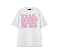 Vanilla Underground Show Me The Merch Womens White Talk Thirty To Me Short Sleeved T-Shirt (X-Large)