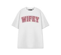 Vanilla Underground Show Me The Merch Womens White Wifey Short Sleeved T-Shirt (X-Large)