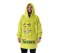 Vanilla Underground Shrek Unisex Green Character Face Blanket Hoodie (One Size)