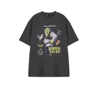 Vanilla Underground Shrek Unisex Grey Shrek Stuff Short Sleeved T-Shirt (X-Large)