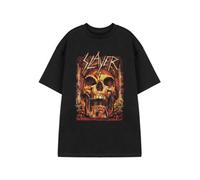 Vanilla Underground Slayer Mens Black Skull Short Sleeved T-Shirt (Large)