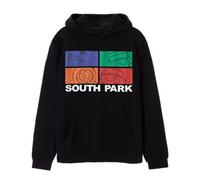 Vanilla Underground South Park Mens Black Coloured Blocks Hoodie (X-Large)