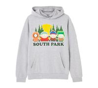 Vanilla Underground South Park Mens Grey Four Line Up Hoodie (Medium)