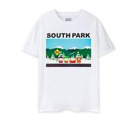 Vanilla Underground South Park Mens White Classic Scene Short Sleeved T-Shirt (Medium)