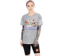 Vanilla Underground Space Jam Womens Grey Short Sleeve Cycling Short Pyjama Set (Small)